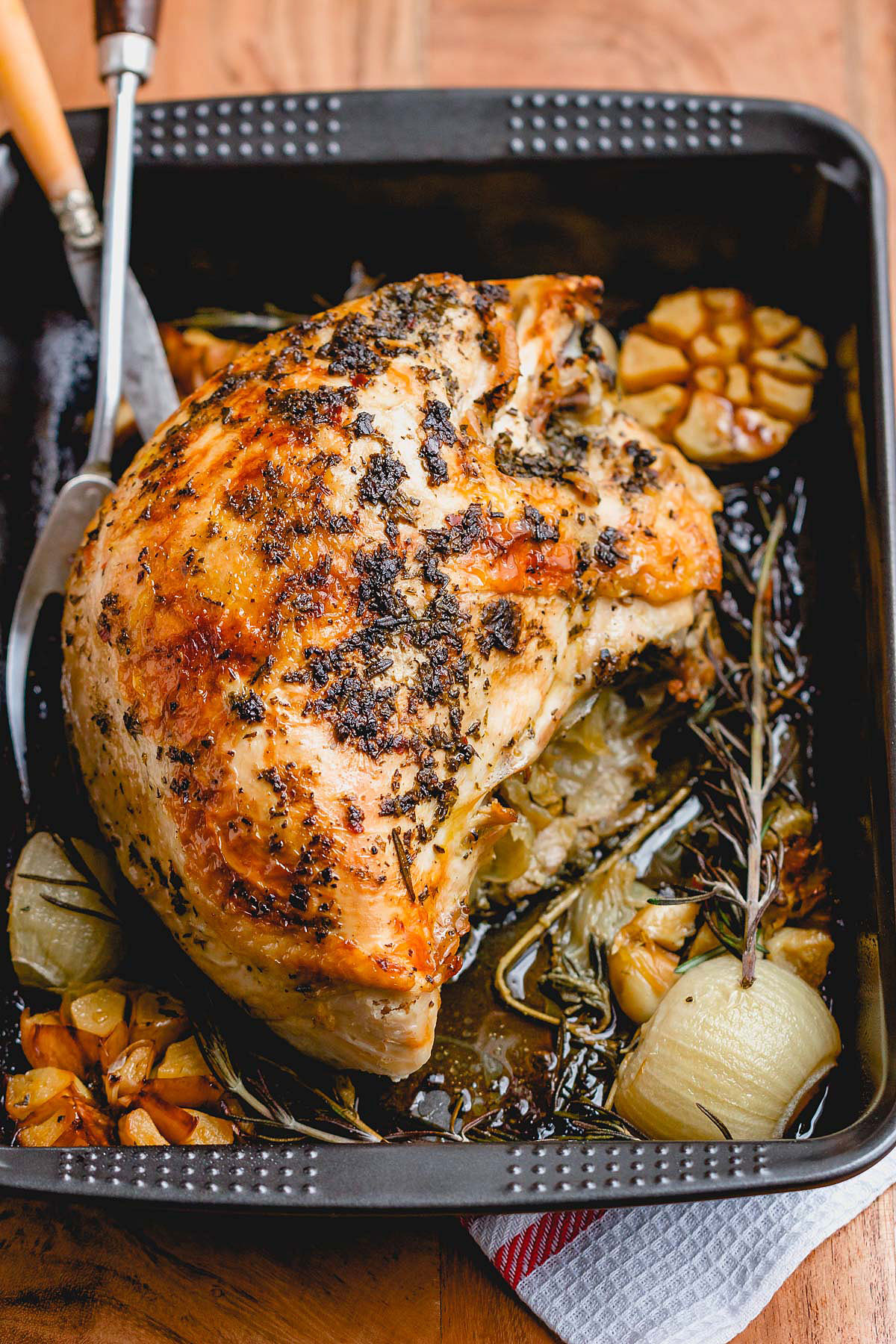 Thanksgiving Turkey Breast Recipe
 Roasted Turkey Breast Recipe with Garlic Herb Butter