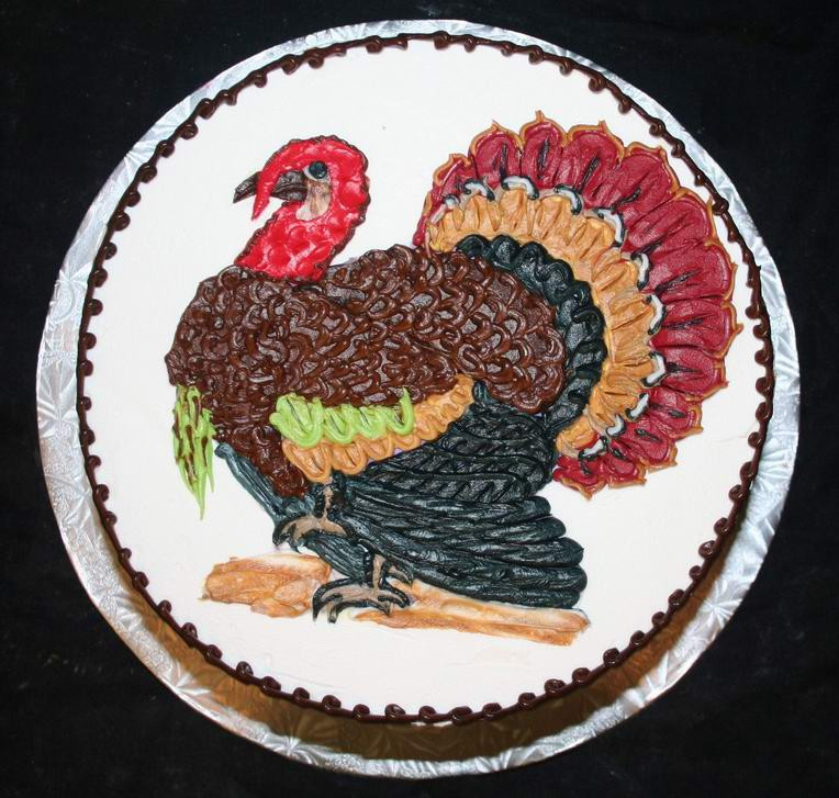 Thanksgiving Turkey Cake
 The Wonderful World of Thanksgiving Cakes