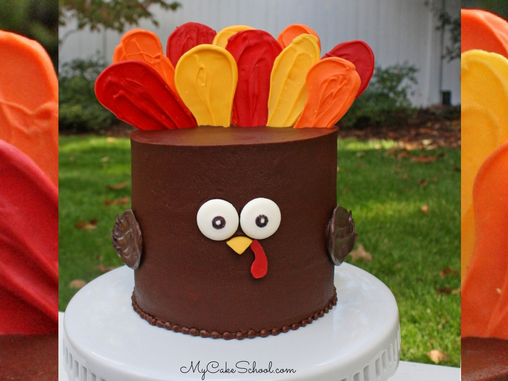 Thanksgiving Turkey Cake
 Easy Turkey Cake Free Video Tutorial