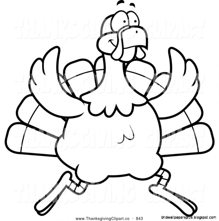 Thanksgiving Turkey Clipart Black And White
 Thanksgiving Clip Art Black And White
