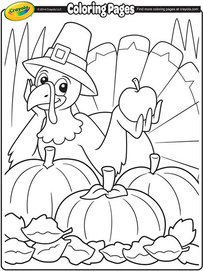 Thanksgiving Turkey Coloring Page
 Thanksgiving Turkey Cartoon Coloring Page