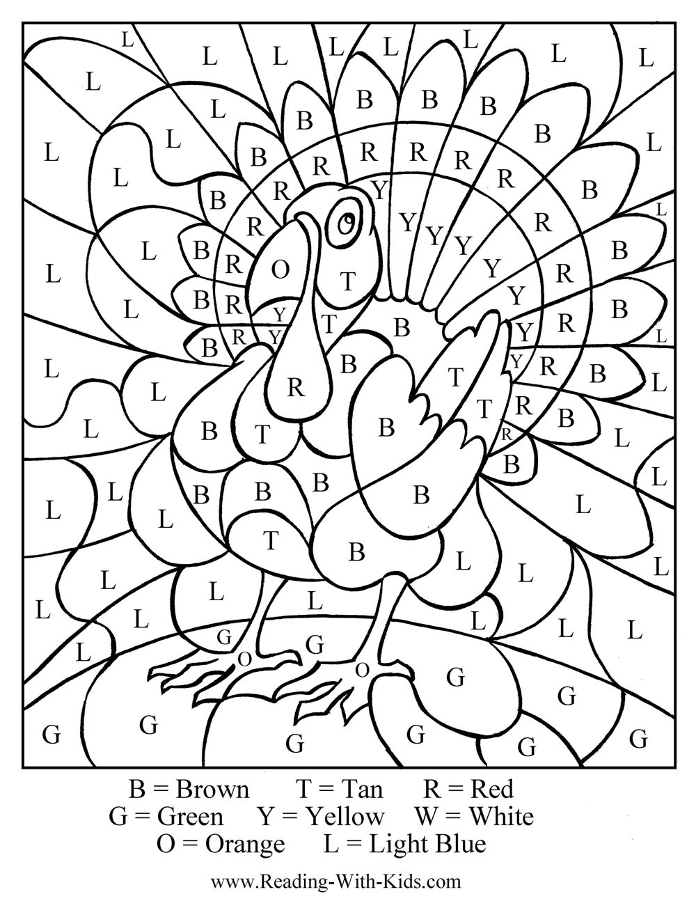 Thanksgiving Turkey Coloring Page
 Thanksgiving Coloring Pages