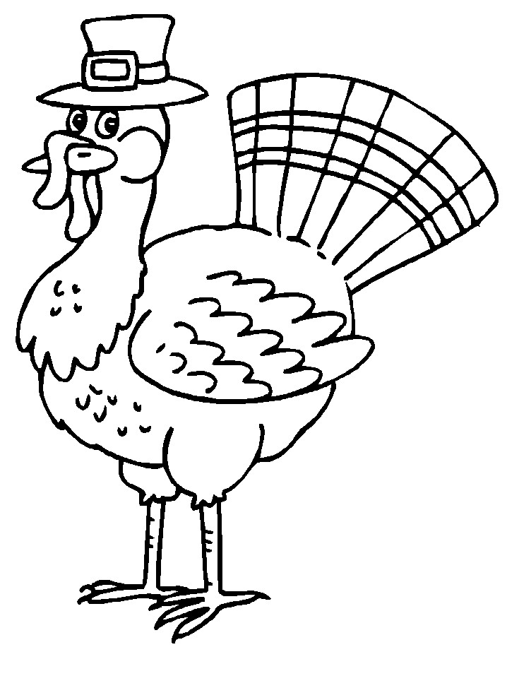 Thanksgiving Turkey Coloring Page
 Free Printable Thanksgiving Coloring Pages For Kids