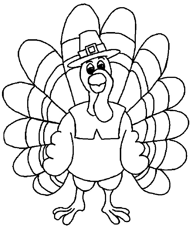 Thanksgiving Turkey Coloring Page
 Free Printable Thanksgiving Coloring Pages For Kids