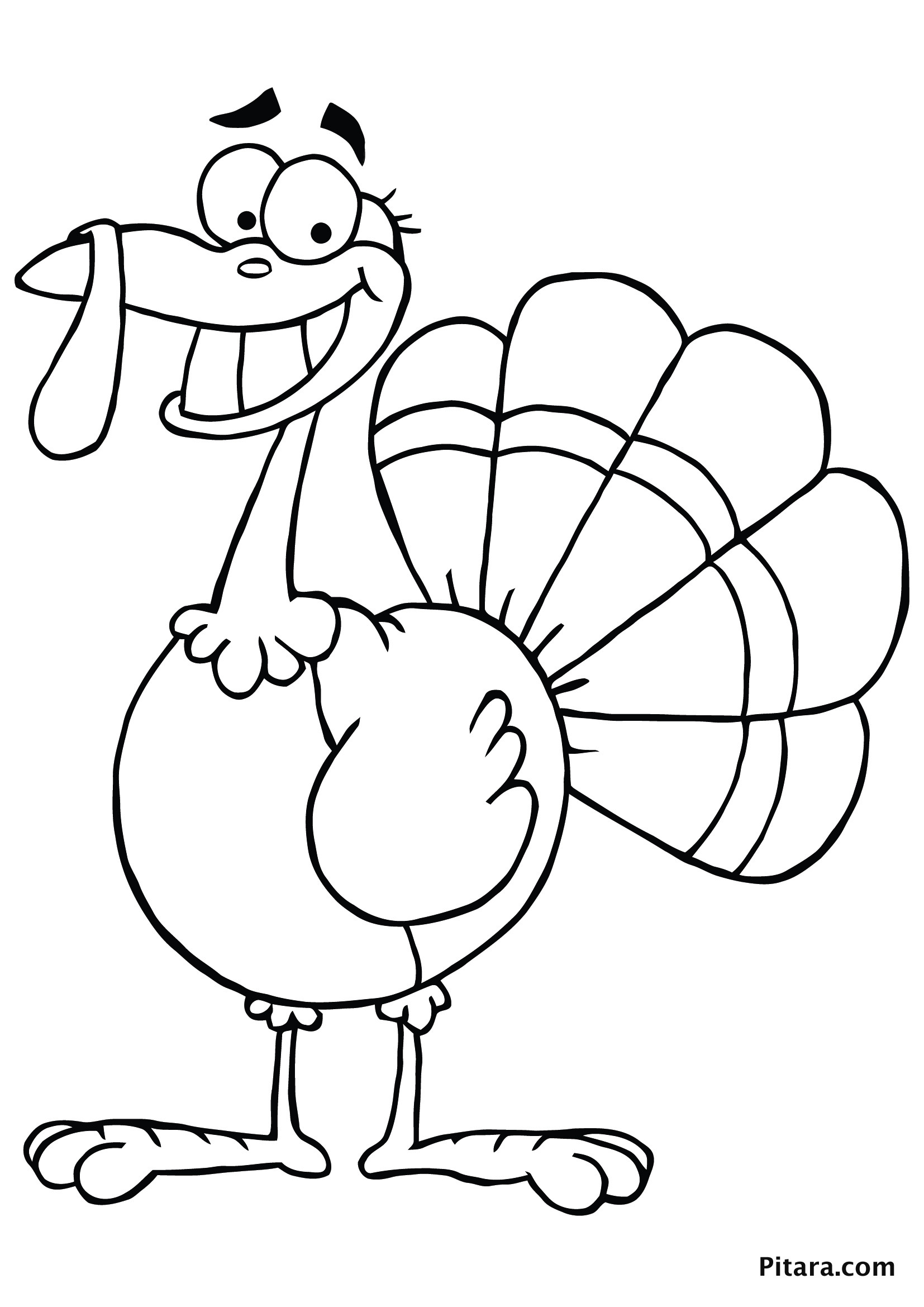 Thanksgiving Turkey Coloring Page
 Turkey Coloring Pages for Kids