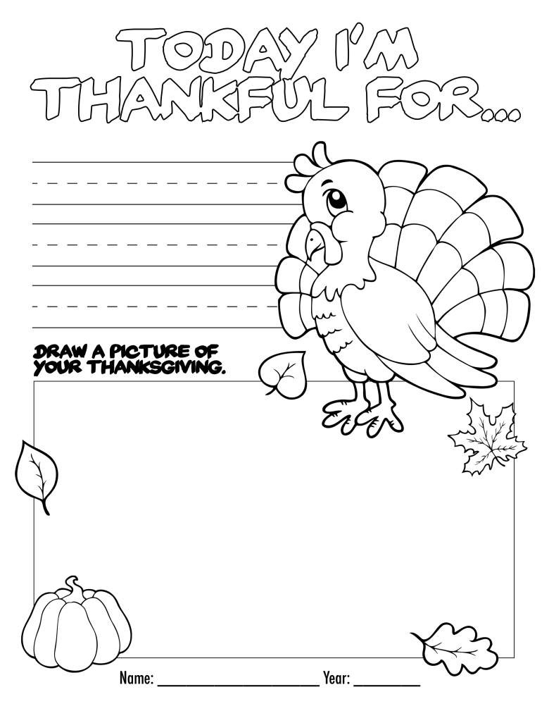 Thanksgiving Turkey Coloring Pages Printables
 Printables & Free Thanksgiving Kids Activities Coloring
