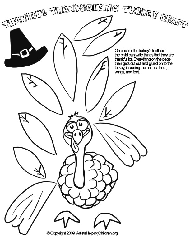 Thanksgiving Turkey Cut Out
 Free Thanksgiving Coloring Pages & Games Printables