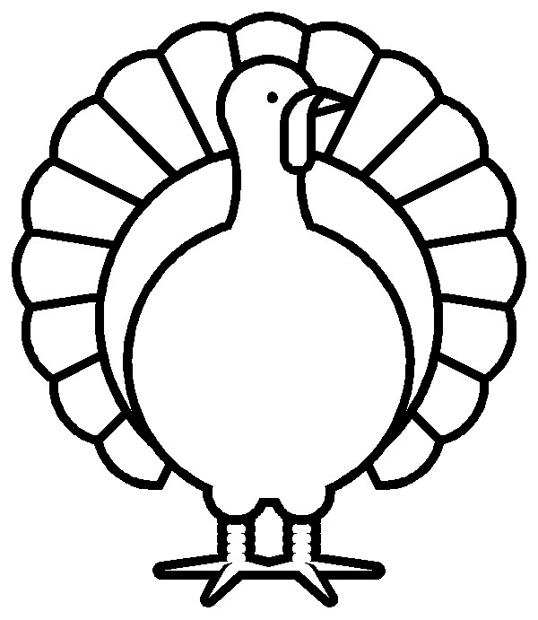 Thanksgiving Turkey Cut Out
 Free Coloring Pages Turkey Preschool