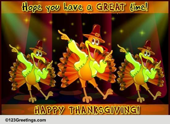 Thanksgiving Turkey Dance
 Turkey Fun Dance Free Turkey Fun eCards Greeting Cards
