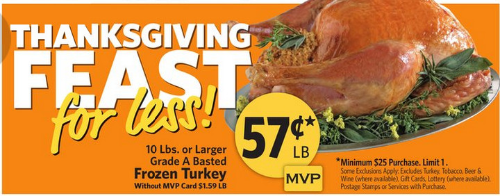 Thanksgiving Turkey Deals
 Food Lion Turkey Deal Happy Thanksgiving