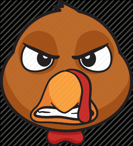 Thanksgiving Turkey Emoji
 Cartoon emoji holiday smiley thanksgiving turkey icon