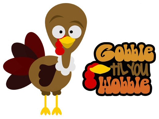 Thanksgiving Turkey Emoji
 Gobble Til You Wobble