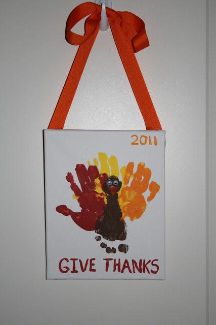 Thanksgiving Turkey Handprint
 15 Thanksgiving Crafts for Kids Cutesy Crafts