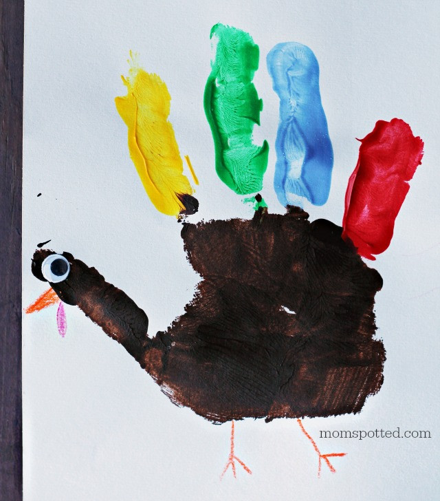 Thanksgiving Turkey Handprint
 Turkey Handprint Thanksgiving Craft Card
