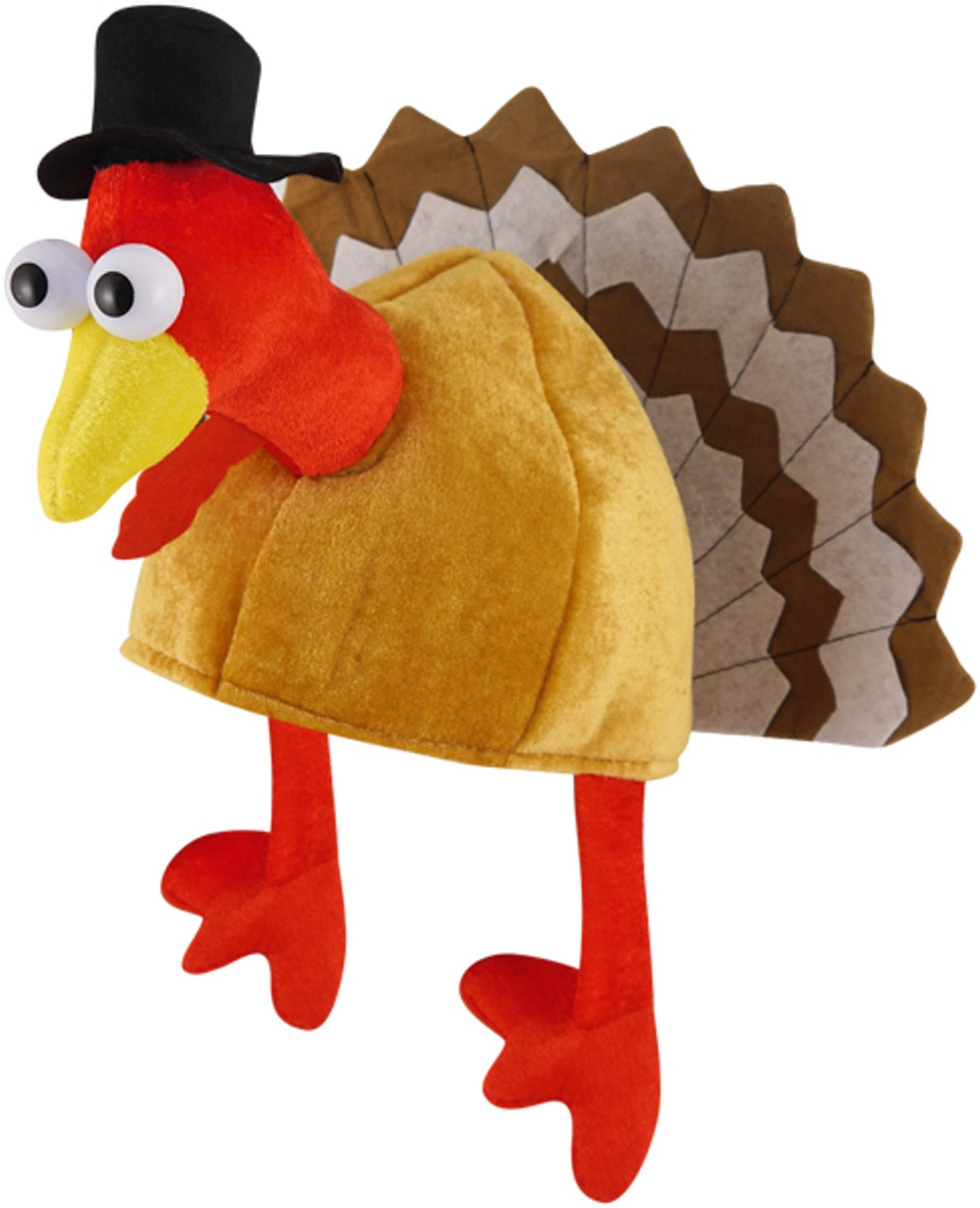 Thanksgiving Turkey Hat
 Amazon Plush Turkey Gobbler Hat Pkg 3 Kitchen & Dining