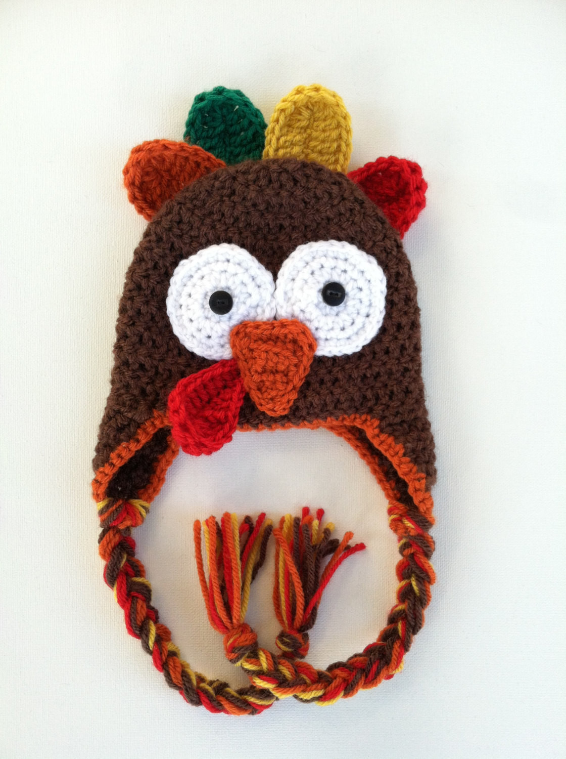 Thanksgiving Turkey Hat
 Crochet Thanksgiving Turkey Hat Made to order