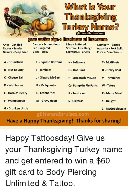Thanksgiving Turkey Names
 25 Best Memes About Succotash