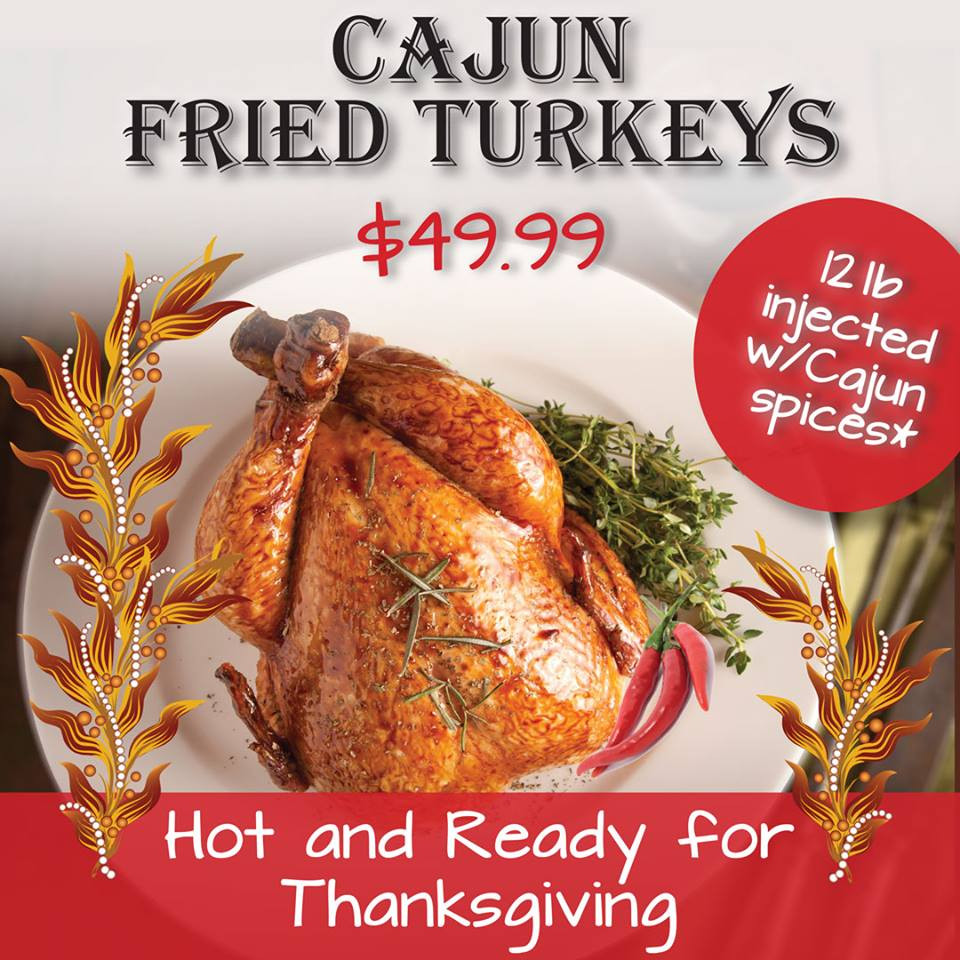 Thanksgiving Turkey Order
 Enjoy a Thanksgiving feast at Do s or order a deep