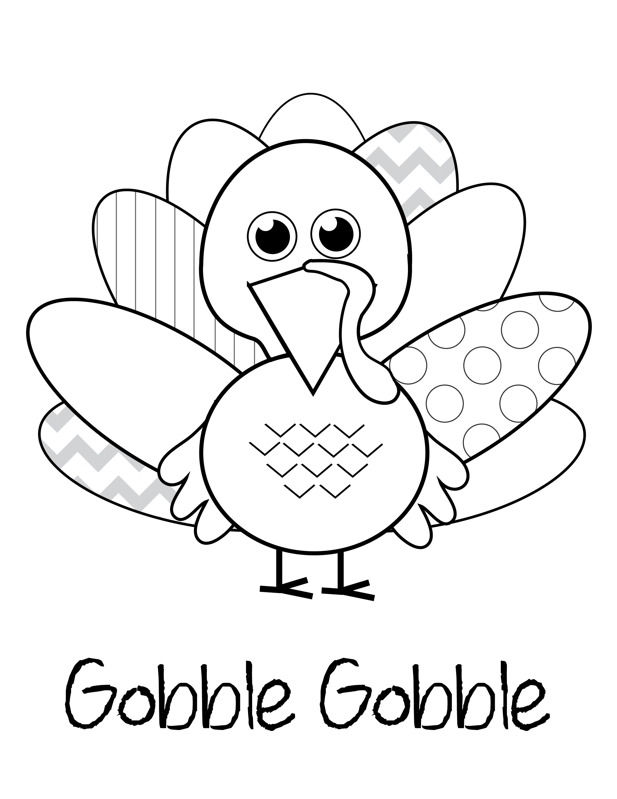 Thanksgiving Turkey Pictures To Color
 free thanksgiving printables