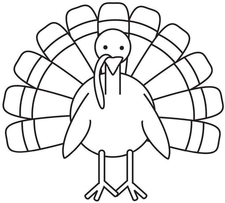 Thanksgiving Turkey Pictures To Color
 turkey coloring page Free