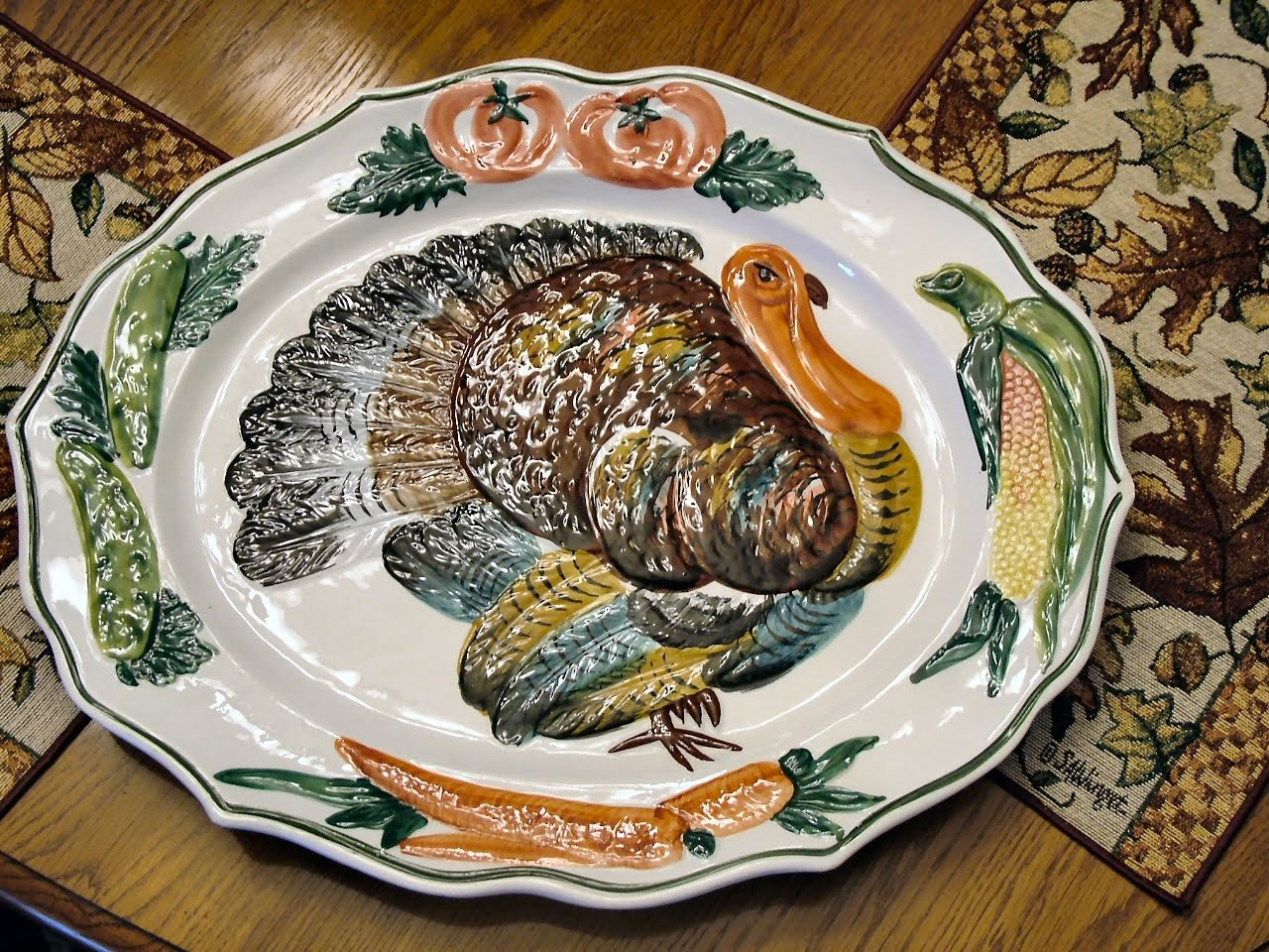 Thanksgiving Turkey Platter
 Chloe s Tips Creating a Thanksgiving Tradition I