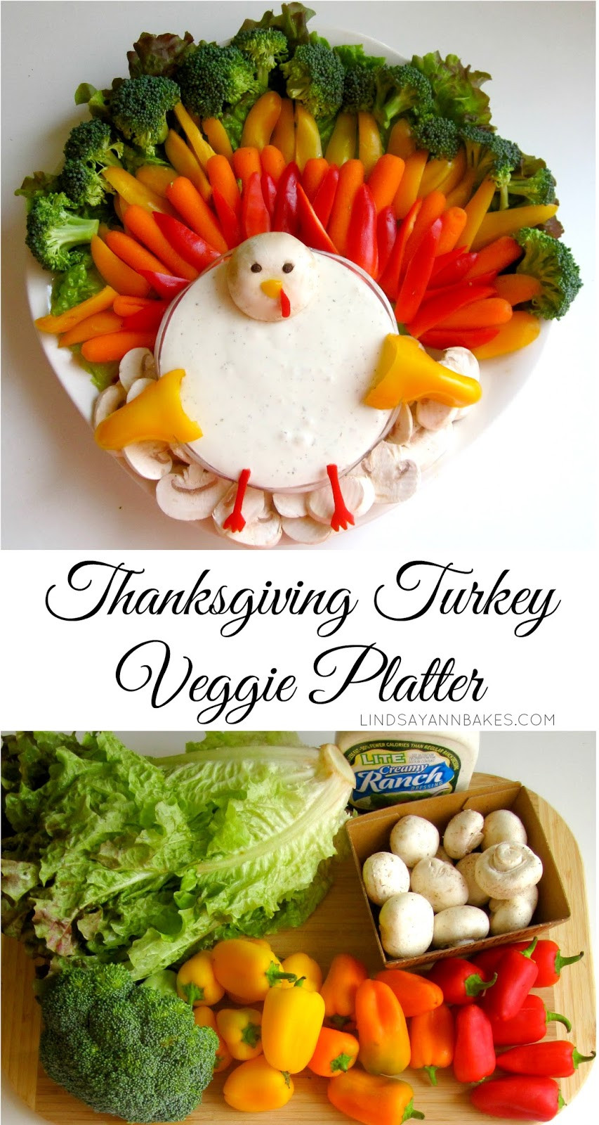 Thanksgiving Turkey Platter
 Thanksgiving Turkey Veggie Platter Lindsay Ann Bakes