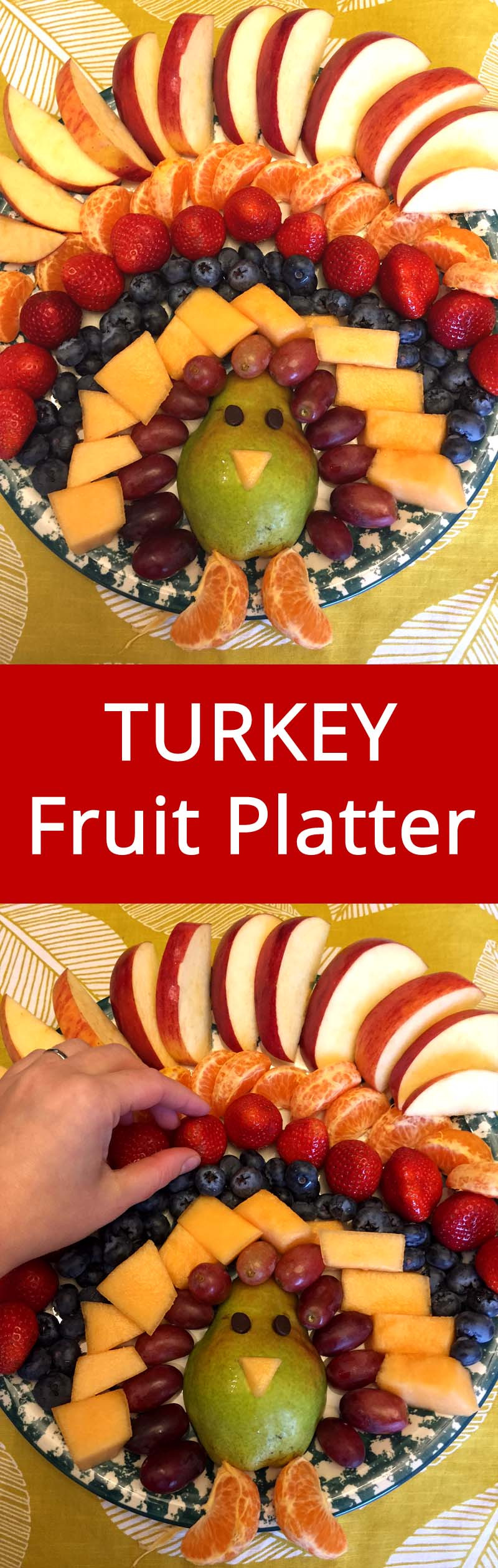 Thanksgiving Turkey Platter
 Thanksgiving Turkey Shaped Fruit Platter Appetizer Recipe