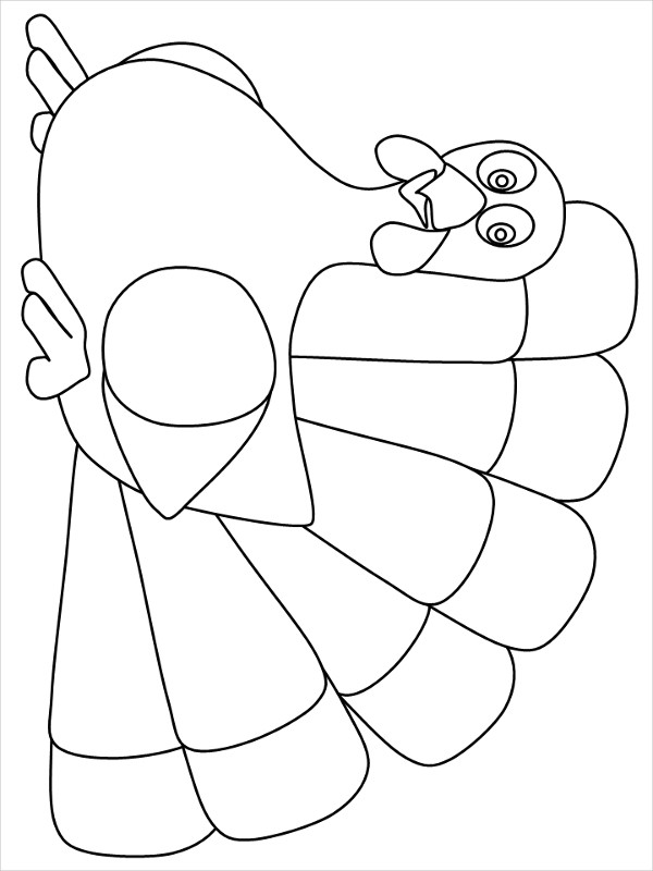 Thanksgiving Turkey Template
 13 Turkey Shape Templates & Coloring Pages PDF DOC