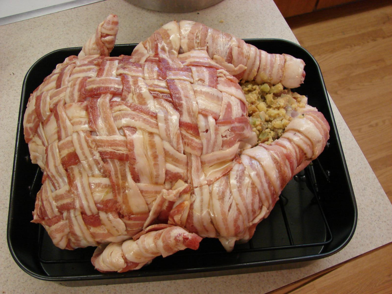 Thanksgiving Turkey With Bacon
 bacon turkey