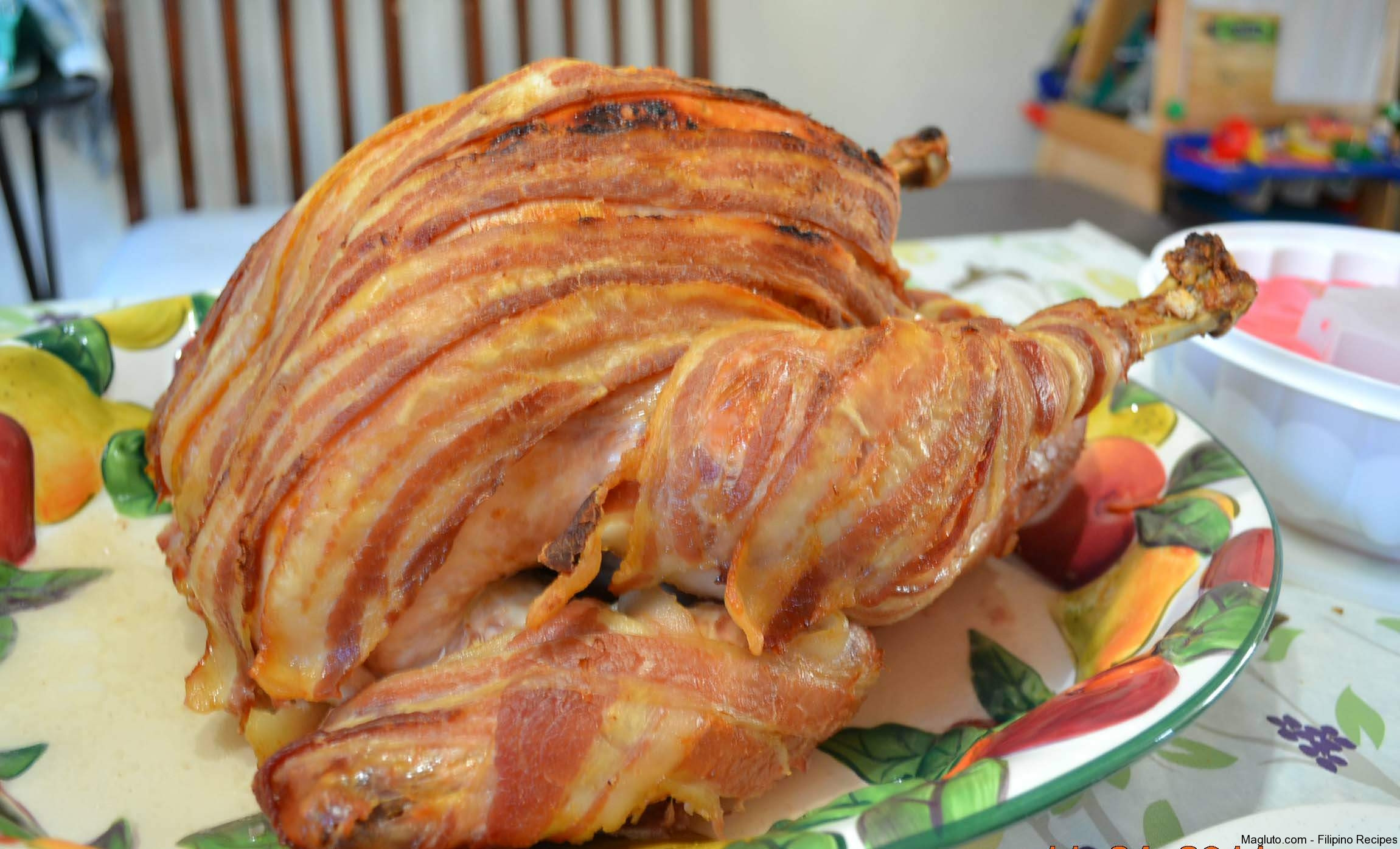 Thanksgiving Turkey With Bacon
 Turkey Wrapped with Bacon Thanksgiving Turkey