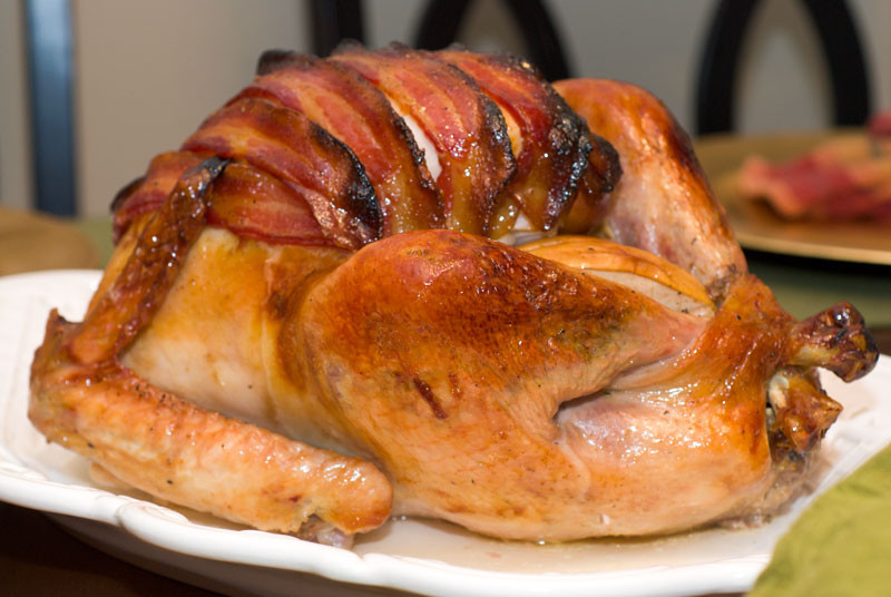 Thanksgiving Turkey With Bacon
 Sugar & Spice by Celeste Maple Glazed Roast Turkey with