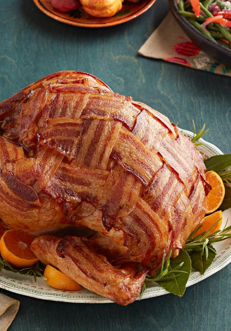 Thanksgiving Turkey With Bacon
 1000 ideas about Bacon Wrapped Turkey on Pinterest