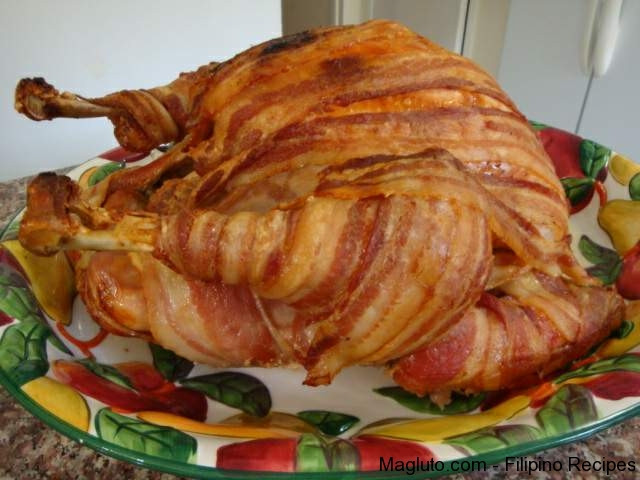 Thanksgiving Turkey With Bacon
 Turkey Wrapped with Bacon Thanksgiving Turkey