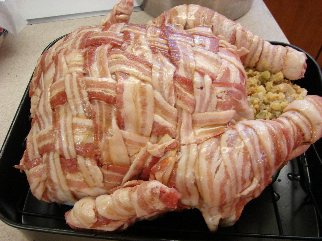 Thanksgiving Turkey With Bacon
 Bacon wrapped Turkey Page 2