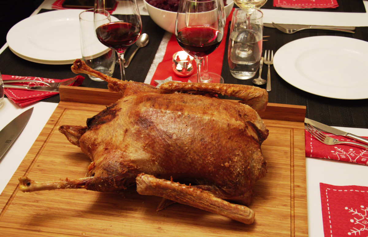 Traditional German Christmas Dinner
 Traditional German Roasted Goose Recipe and our