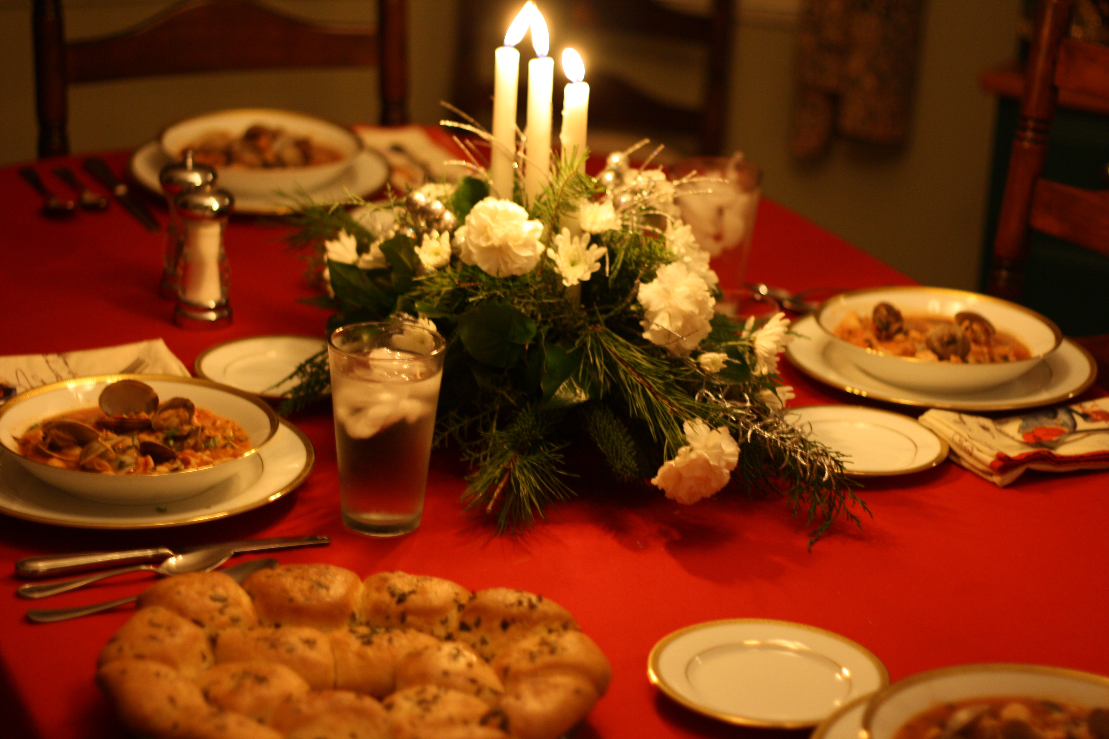 Traditional Italian Christmas Eve Dinner
 Christmas Eve 2009 – Bouillabaisse