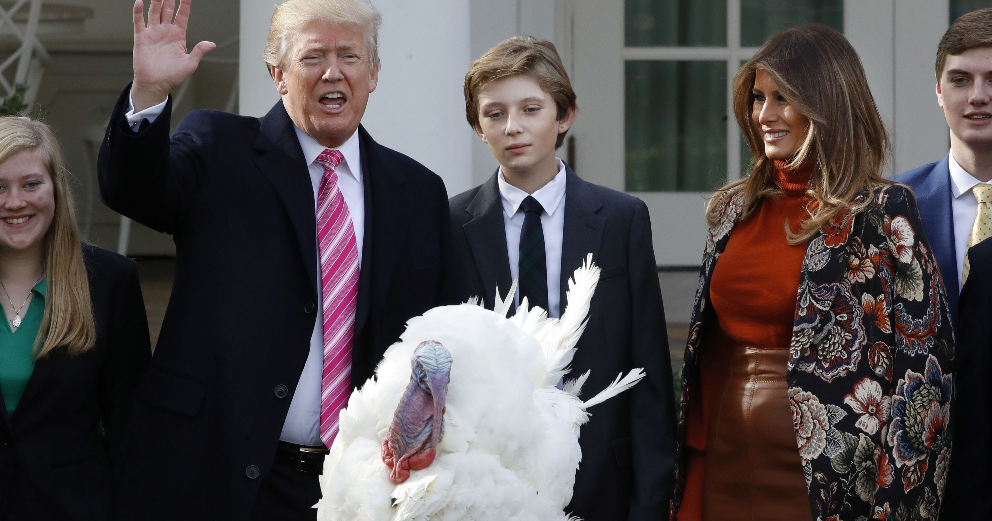 Trump Thanksgiving Turkey
 Barron Trump in the spotlight for holidays at White House