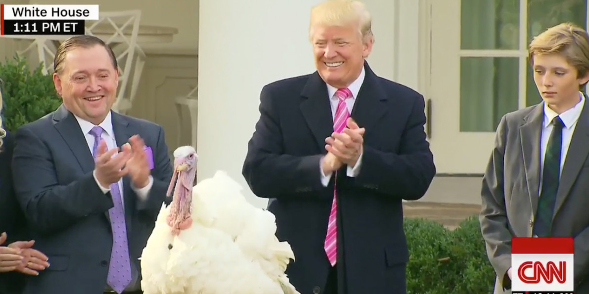Trump Thanksgiving Turkey
 Trump jokes about overturning Obama s turkey pardons
