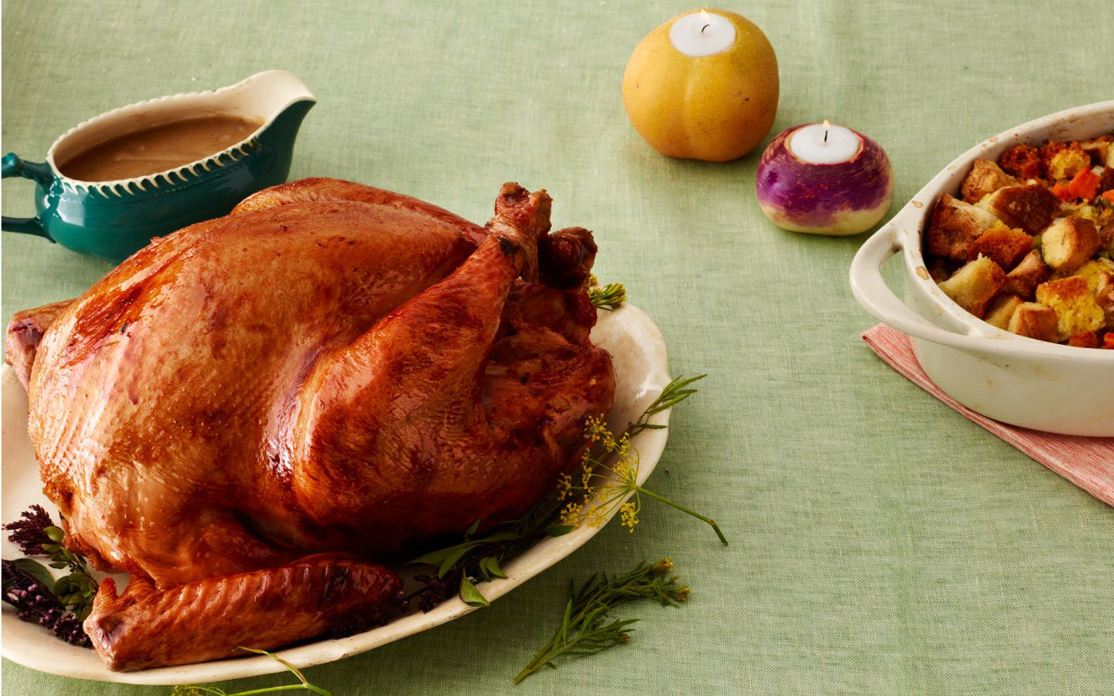Turkey Brining Recipes Thanksgiving
 Brined Roasted Thanksgiving Turkey