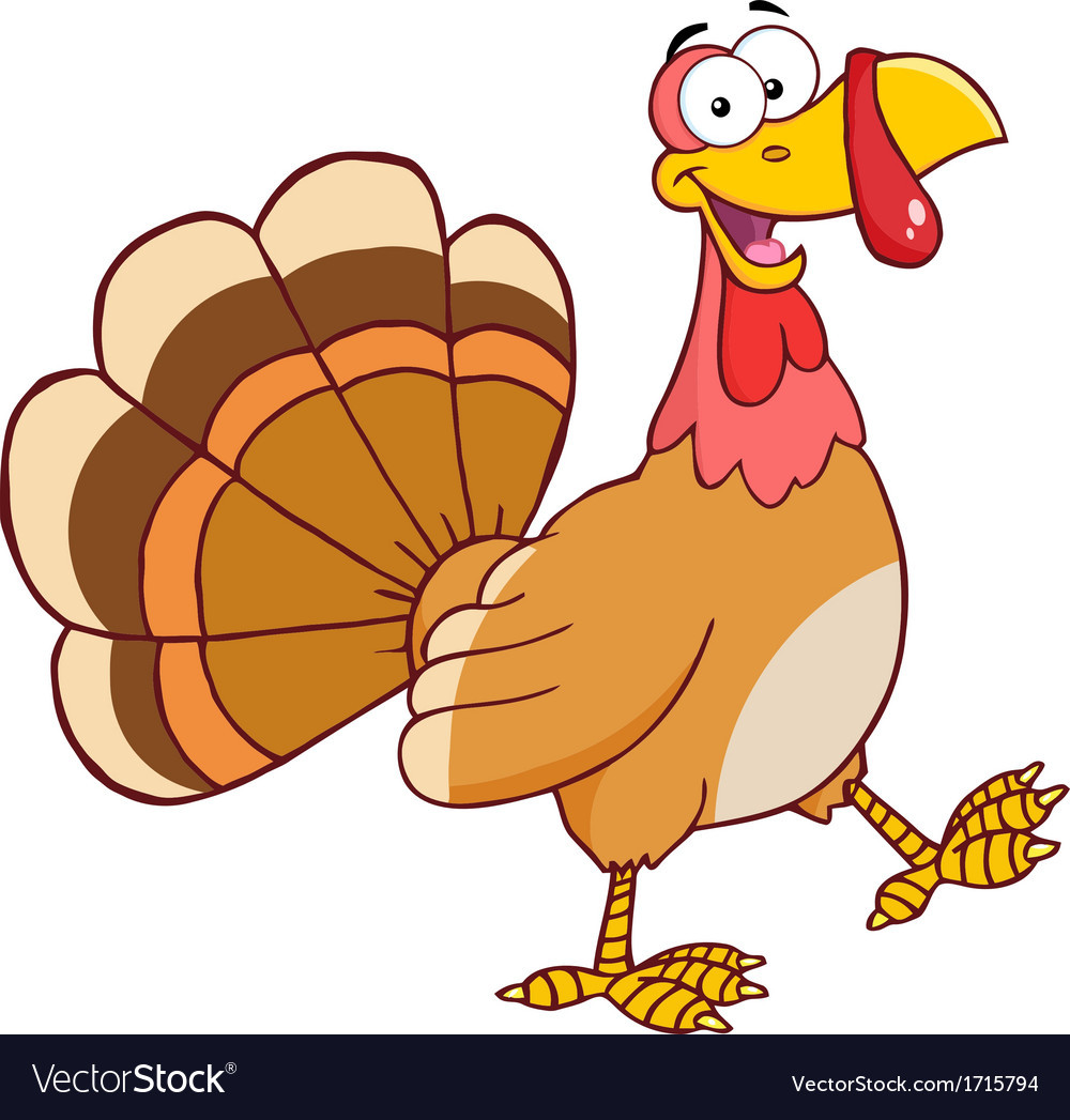 Turkey Cartoon Thanksgiving
 Thanksgiving turkey cartoon Royalty Free Vector Image