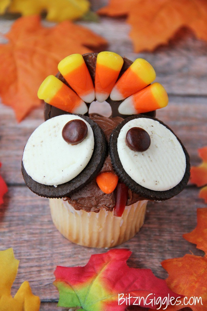 Turkey Cupcakes For Thanksgiving
 Wide Eyed Turkey Cupcakes