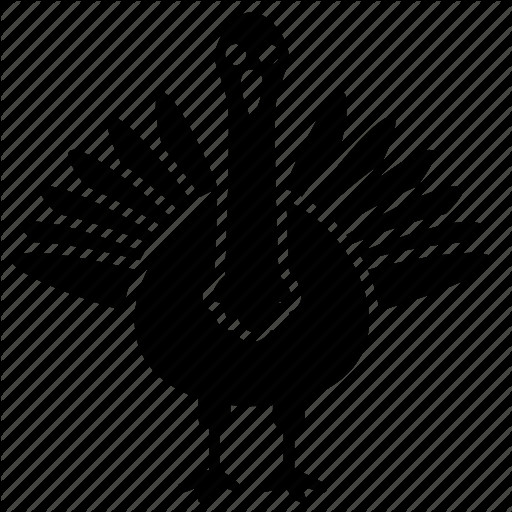 Turkey Icon For Thanksgiving
 Bird turkey icon