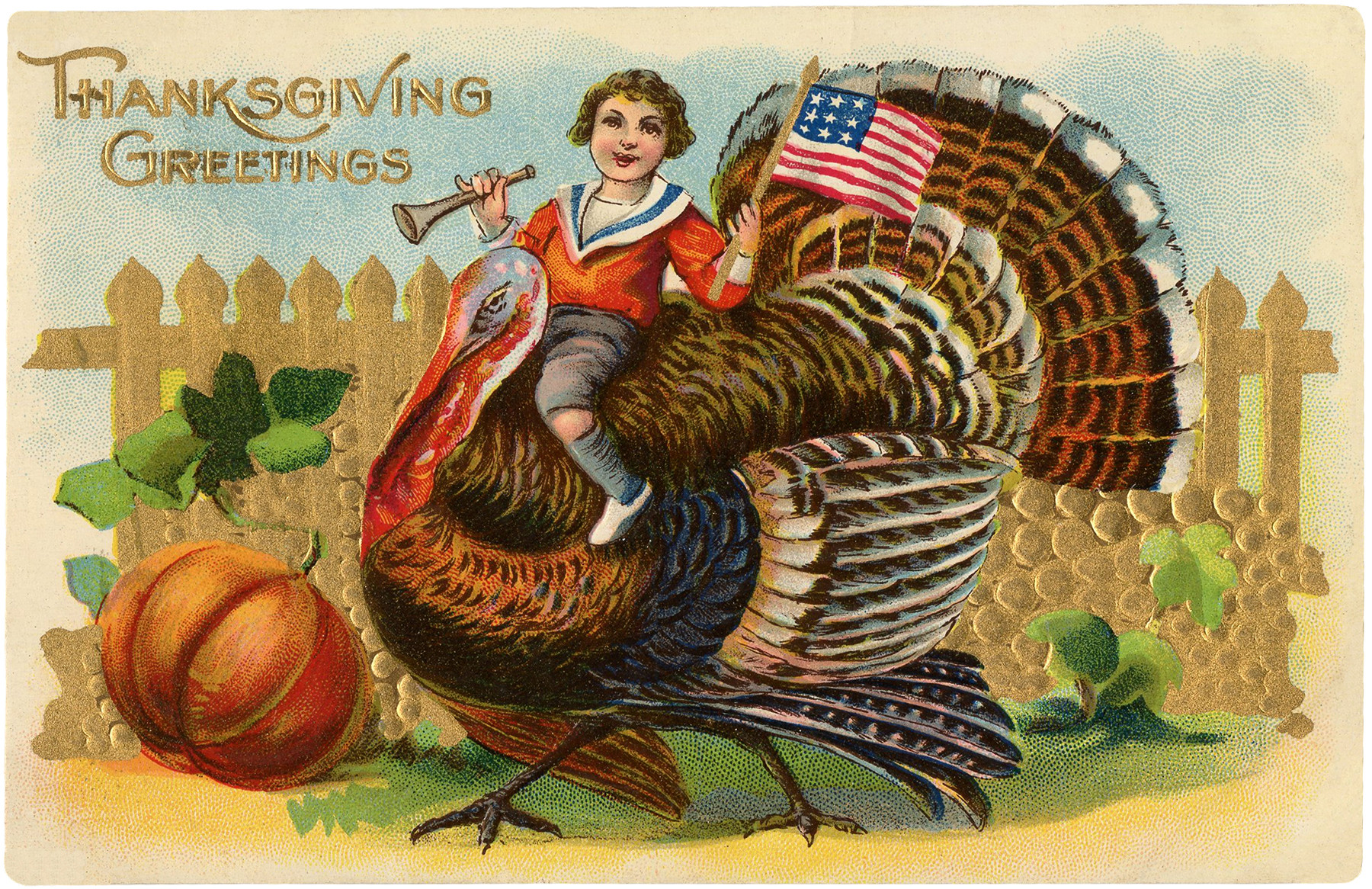 Turkey Images For Thanksgiving
 Vintage Turkey Ride Image Cute The Graphics Fairy