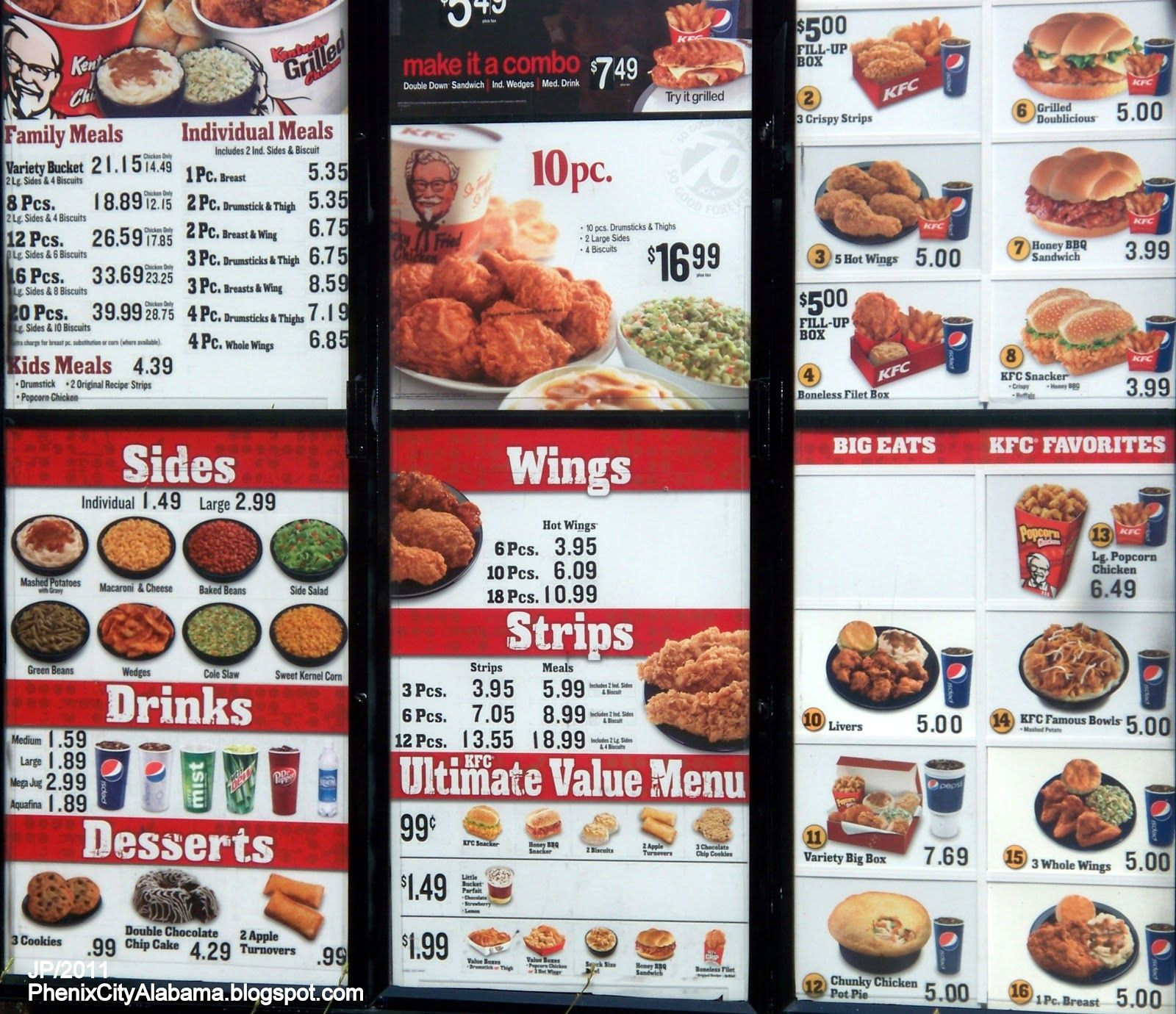 Turkey Prices For Thanksgiving 2019
 KFC Menu Prices 2015 Deep Fried Foods