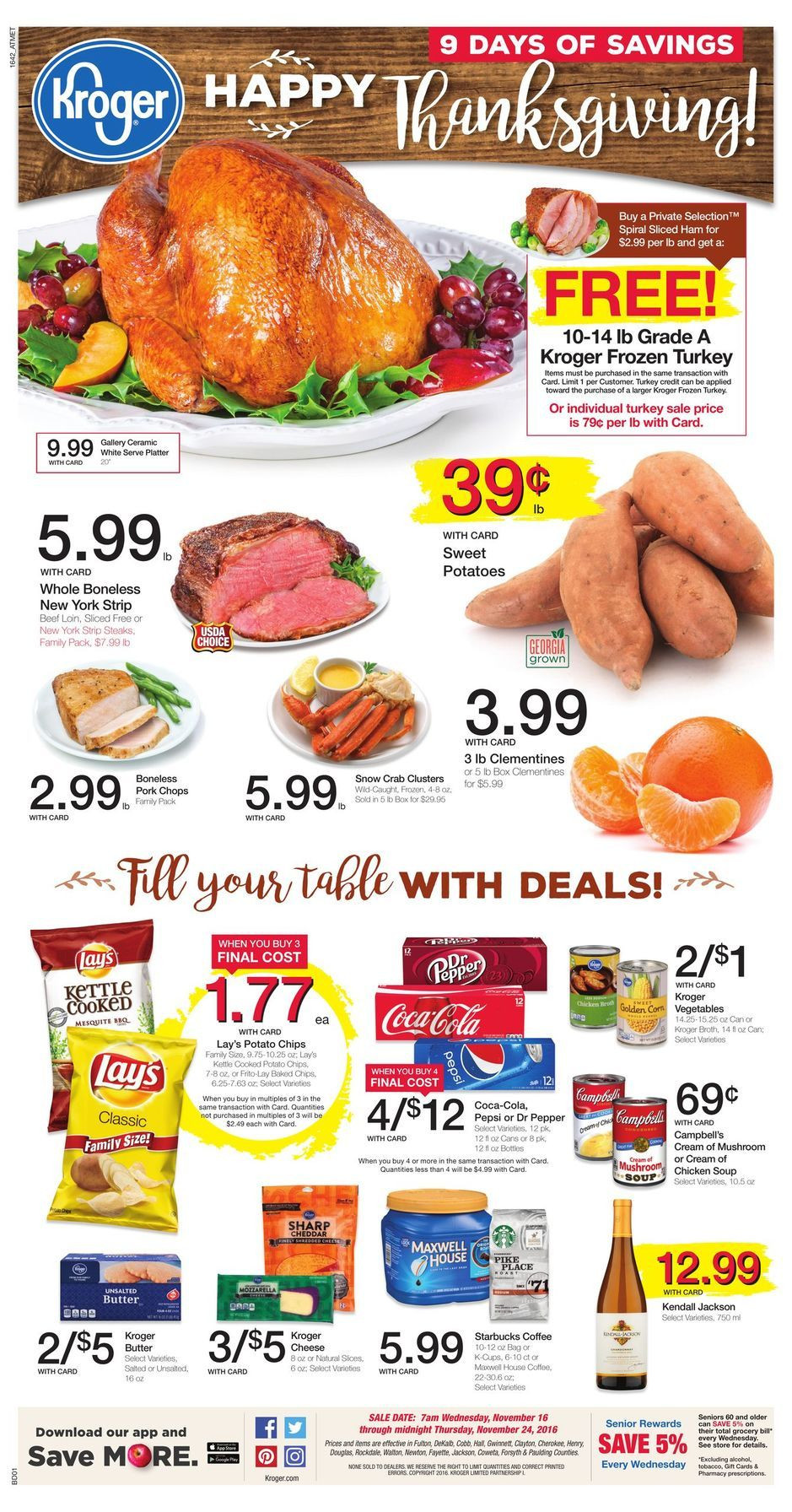 Turkey Sales For Thanksgiving
 Kroger Weekly Ad Thanksgiving Turkey Sales