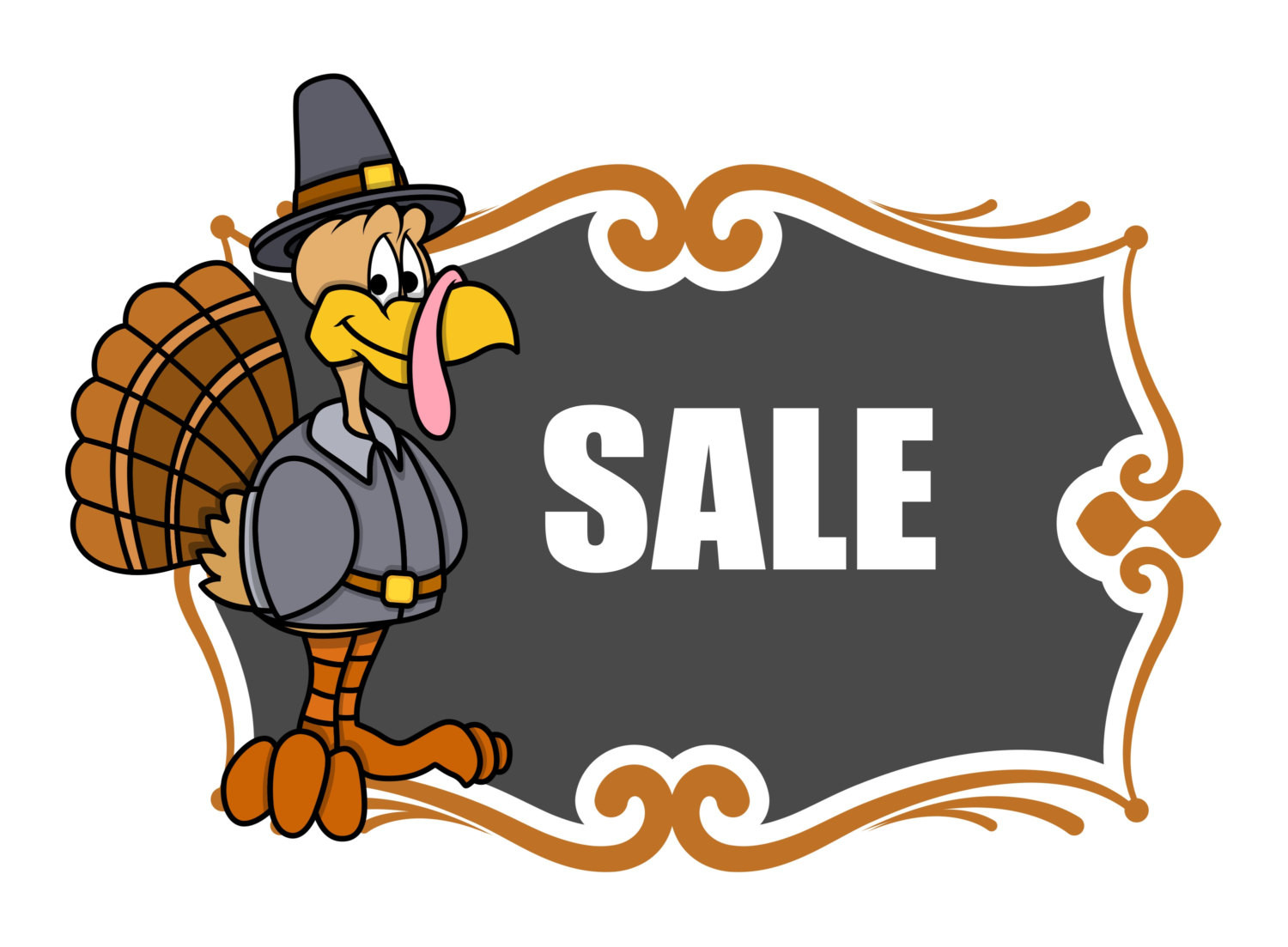 Turkey Sales For Thanksgiving
 Thanksgiving Day Sale Banner Digital Immediate Download