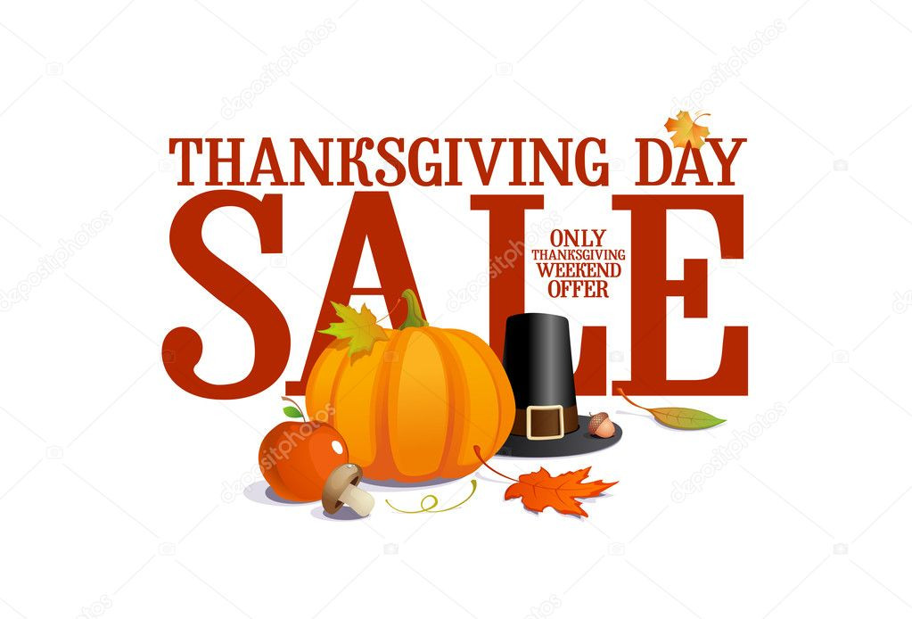 Turkey Sales For Thanksgiving
 Thanksgiving day sale — Stock Vector © slena
