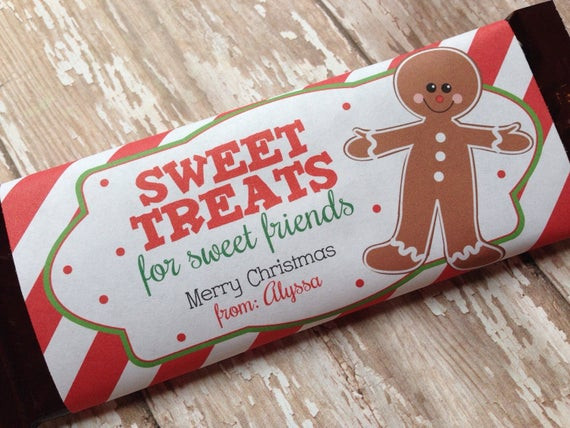 Unique Christmas Candy
 Items similar to PRINTABLE personalized Christmas Candy