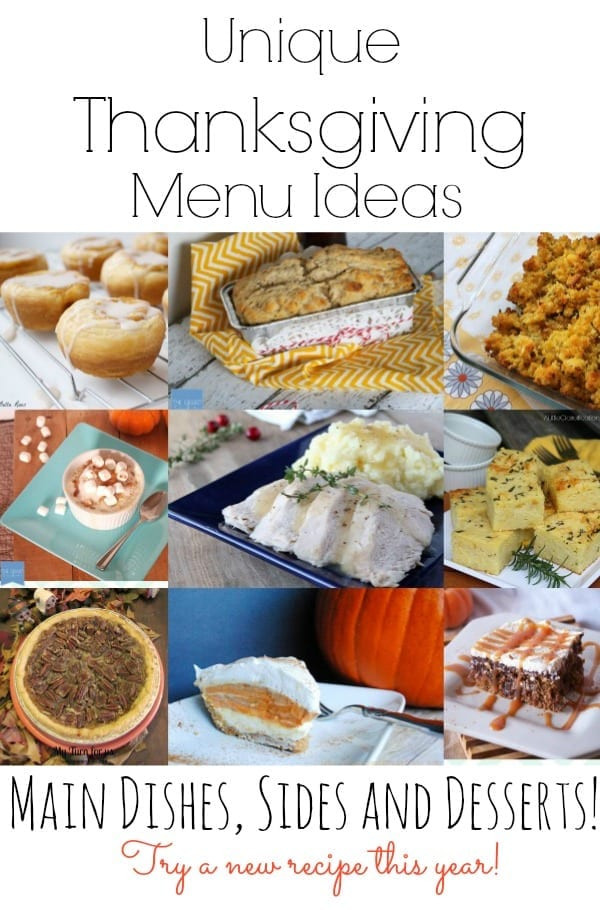 Unique Thanksgiving Side Dishes
 Unique Thanksgiving Menu Ideas mom makes dinner