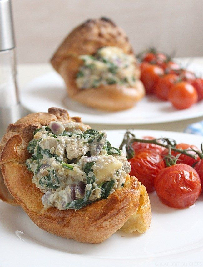 Veg For Christmas Dinner
 Creamy Mushroom and Brie Stuffed Yorkshire Puddings